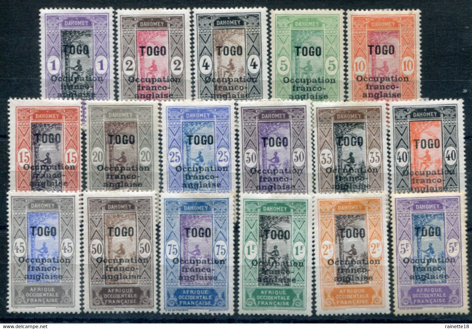 Togo         84/100 *   Occupation Franco-anglaise - Unused Stamps
