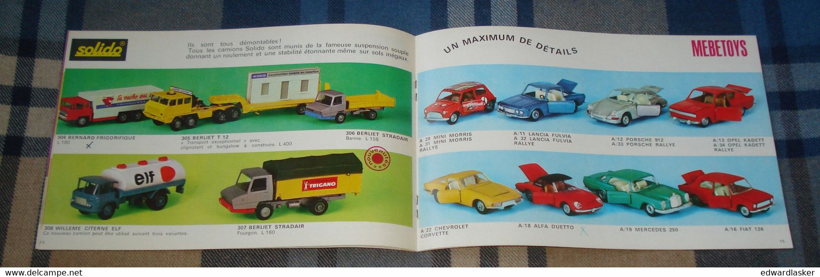 Catalogue SOLIDO 1970 - Voitures Miniatures - Catálogos