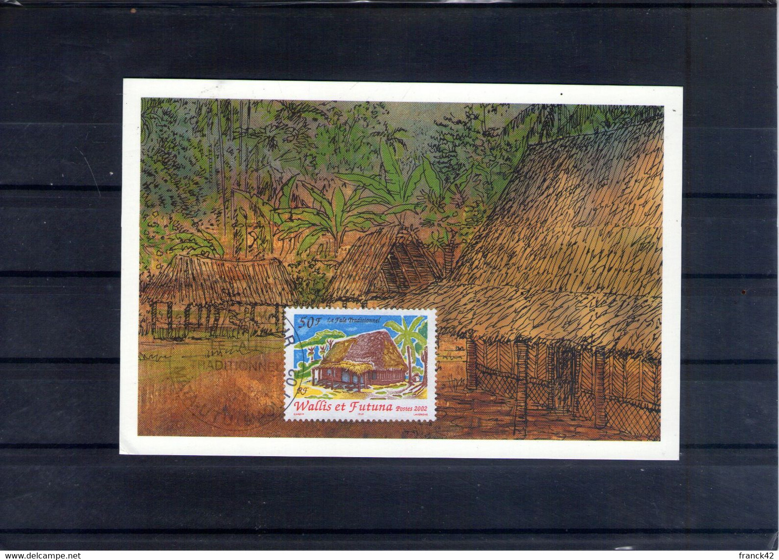 Wallis Et Futuna. Carte Maximum. Le Fale Traditionnel. 9/08/2002 - Maximumkaarten