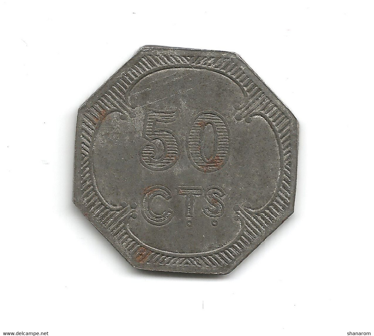 1914-1918 // JETON MILITAIRE ANGLAIS Des FORCES ALLIEES // B.E.F. // 50 Centimes - Monétaires/De Nécessité