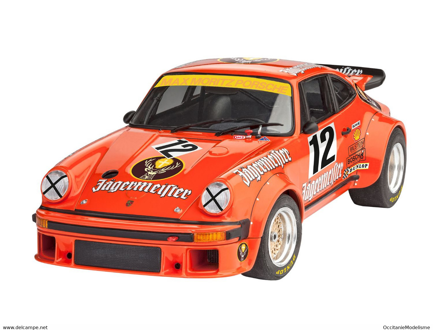 Revell - PORSCHE 934 RSR Jägermeister MotorSport + PEINTURES SET Maquette Kit Plastique Réf. 05669 Neuf NBO 1/24 - Voitures