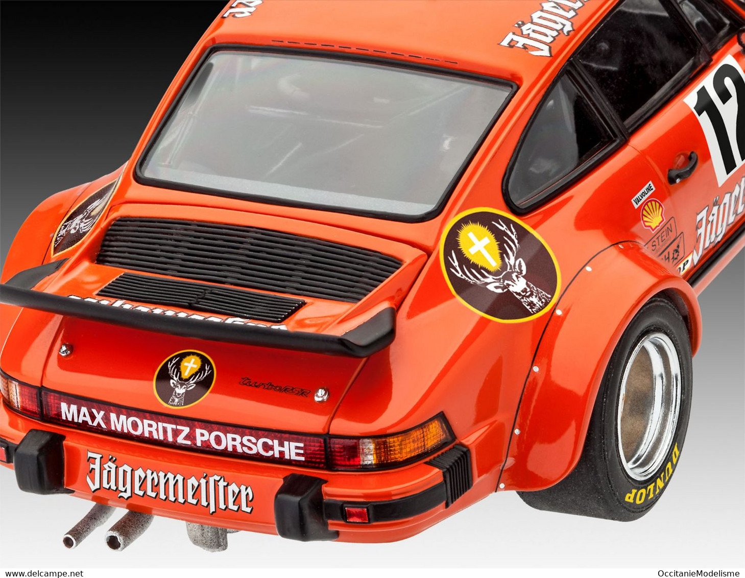 Revell - PORSCHE 934 RSR Jägermeister MotorSport + PEINTURES SET Maquette Kit Plastique Réf. 05669 Neuf NBO 1/24 - Voitures