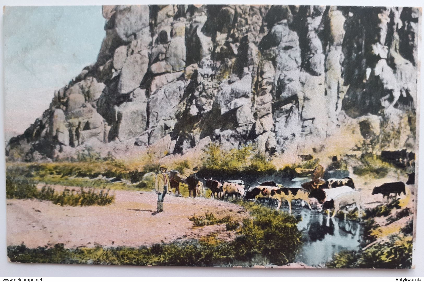 Wasserstelle Anicha  Vogelkranz Deutsch Südwest Afrika Ca.1910y.   E852 - Namibië