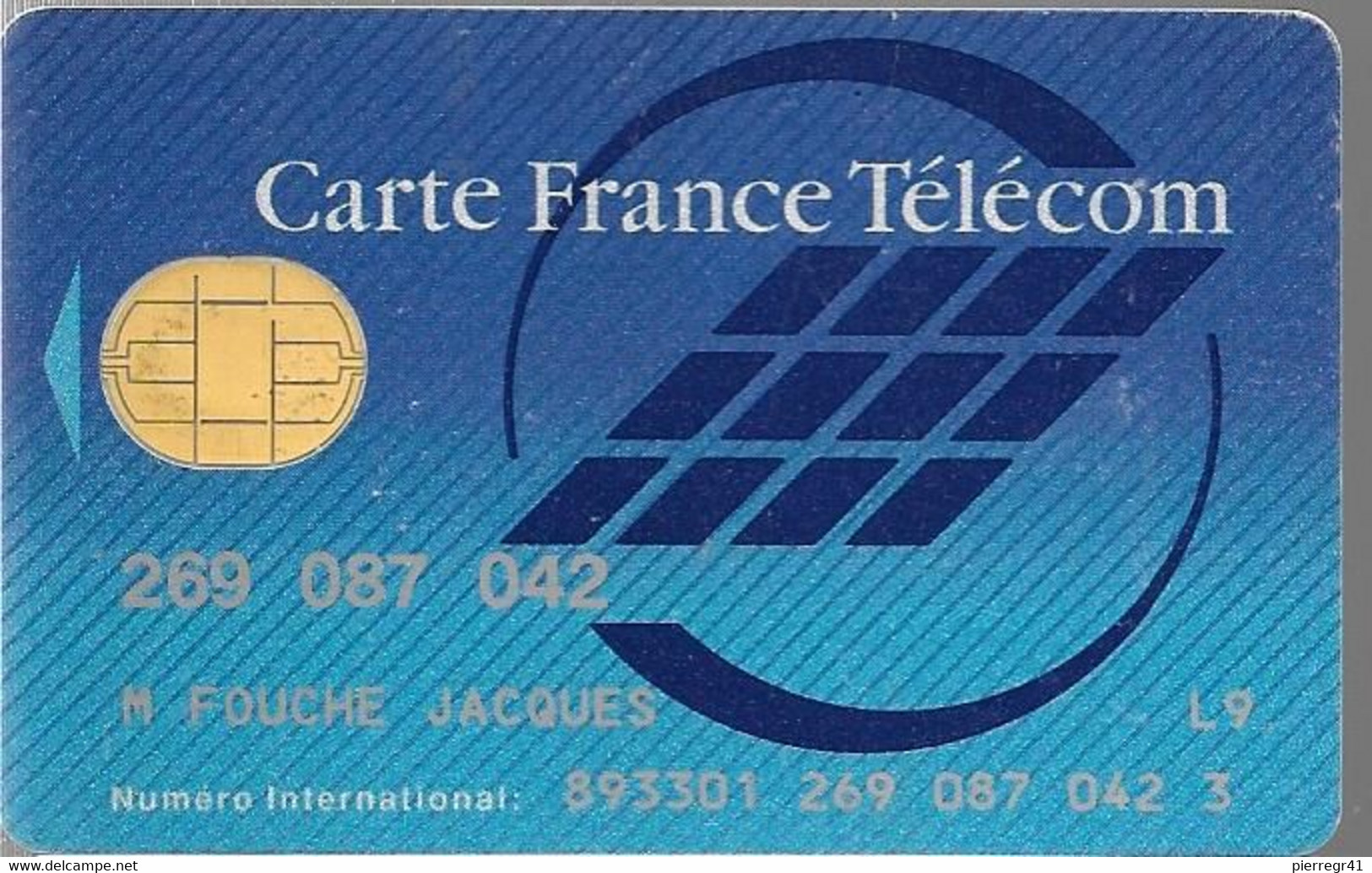 1-CARTE FRANCE TELECOM-PUCE BULL G-INTERNATIONALE- TBE -  Kaarten Van De Busdienst Pastel