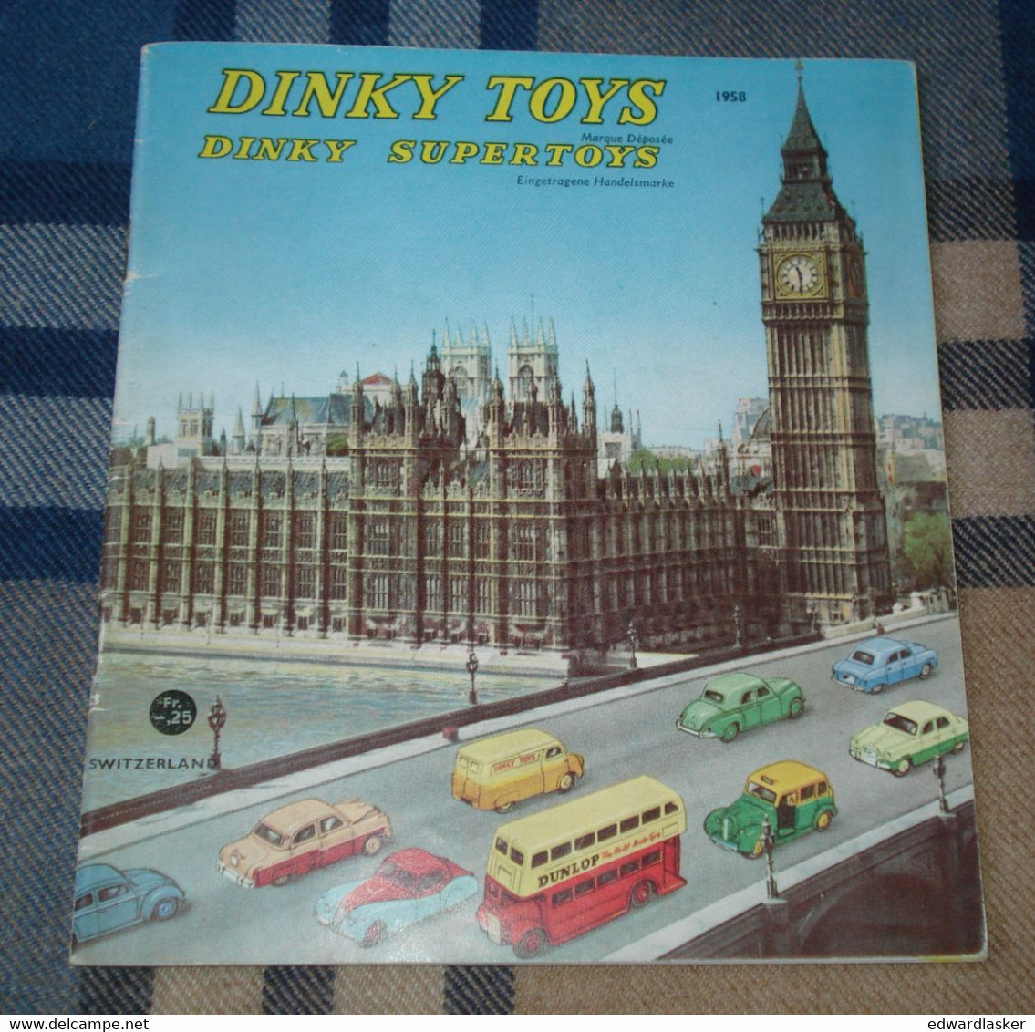 Catalogue Original DINKY TOYS 1958 - édition Suisse - Voitures Miniatures - Catalogues & Prospectus