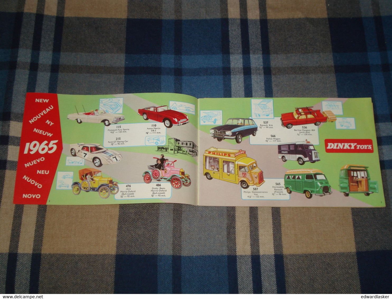 Catalogue Original DINKY TOYS 1965 - Voitures Miniatures - Catalogues & Prospectus