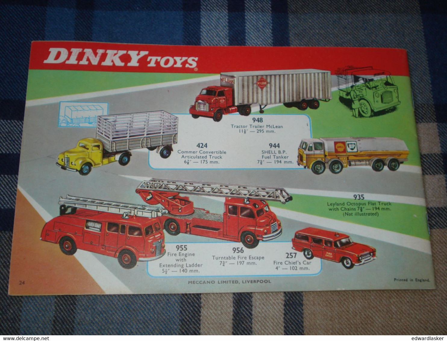 Catalogue Original DINKY TOYS 1965 - Voitures Miniatures - Catalogues