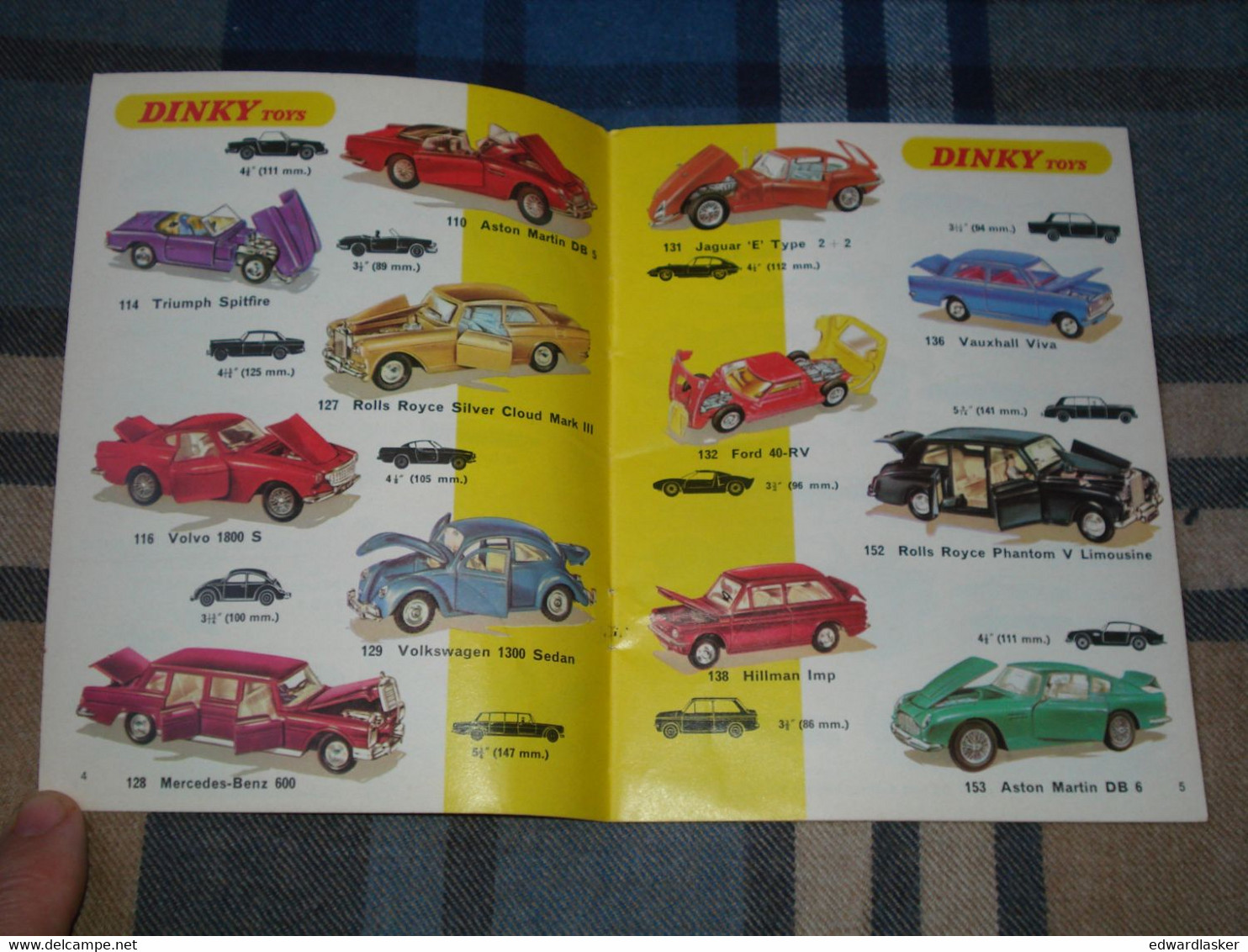 Catalogue Original DINKY TOYS 1970 - N°6 - Voitures Miniatures - Cataloghi