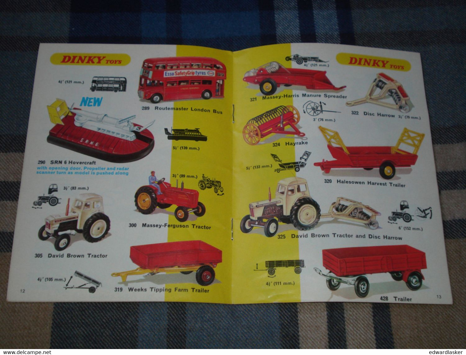 Catalogue Original DINKY TOYS 1970 - N°6 - Voitures Miniatures - Cataloghi