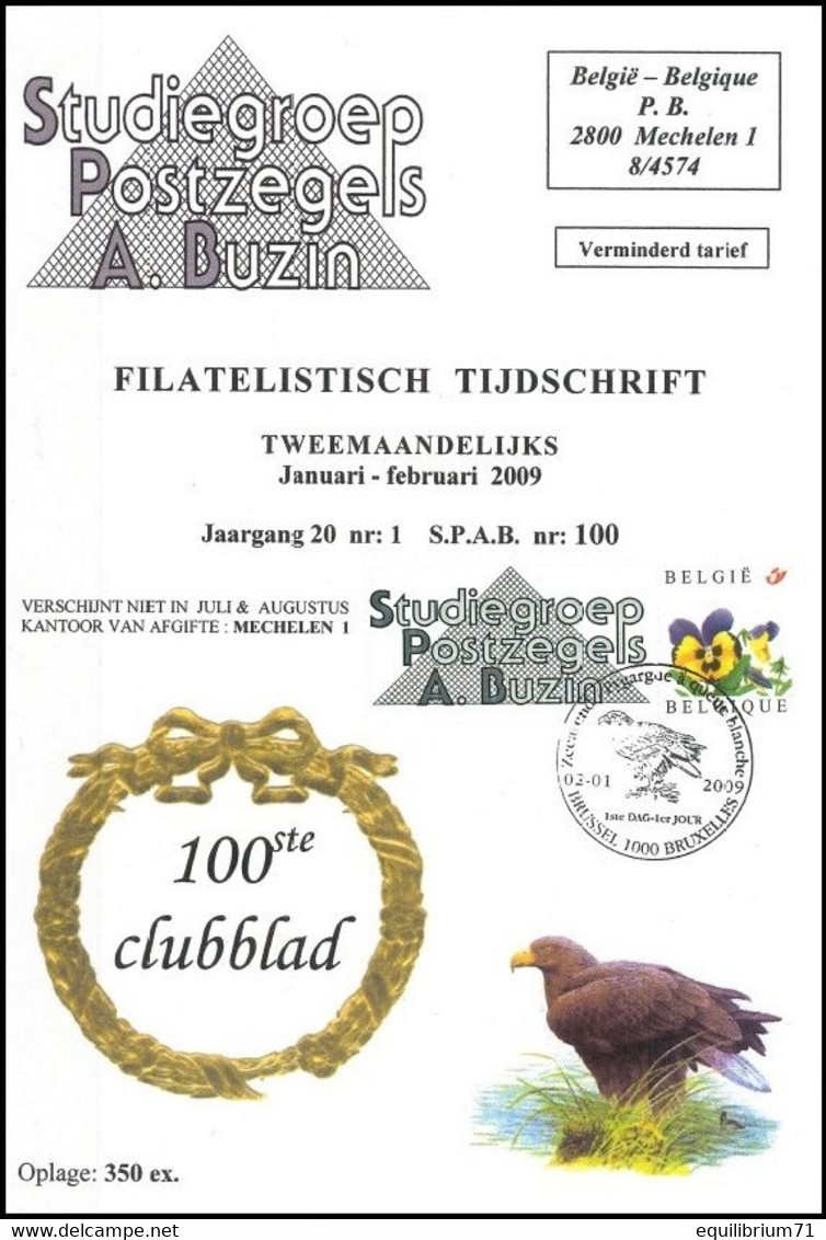 Carte Souvenir/Herdenkingskaart - Pygargue à Queue Blanche / Zeearend / Seeadler / White-tailed Eagle - BUZIN - Lettres & Documents