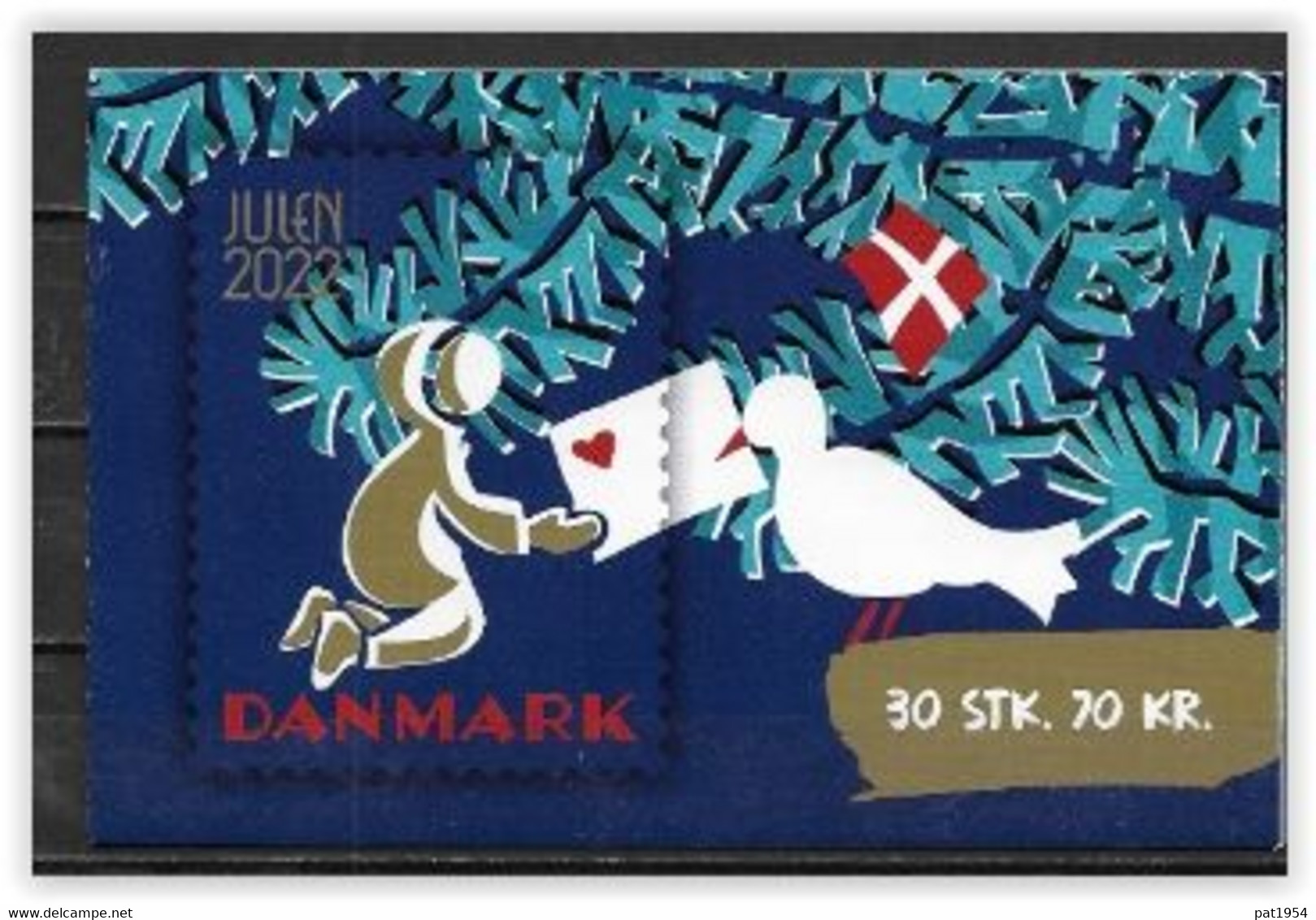 Vignettes De Noël Du Danemark 2022 Carnet De 30 - Variétés Et Curiosités