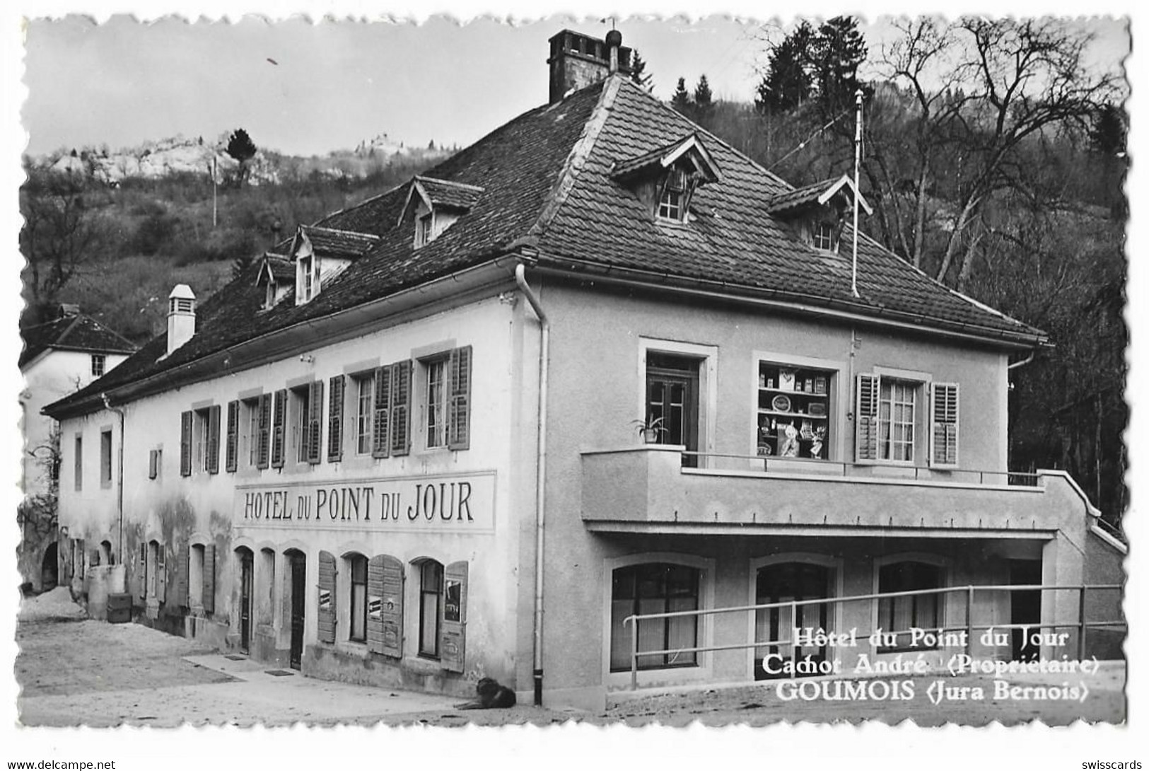 GOUMOIS: Hotel Du Point Du Jour, Cpa Photo 1950 - Goumois