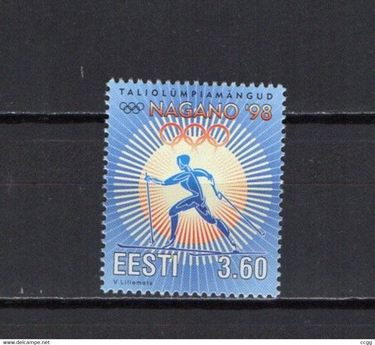 Olympic Games 1998 , Estonia -  Zegel  Postfris - Invierno 1998: Nagano