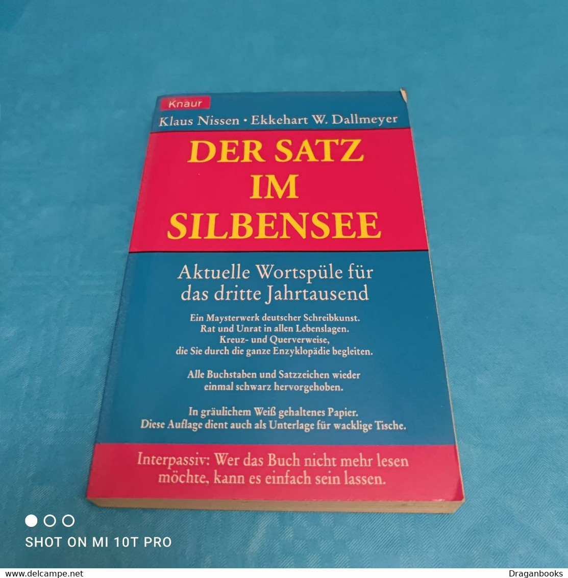 Klaus Nissen / Ekkehart W.Dallmeyer - Der Satz Im Silbersee - Sin Clasificación