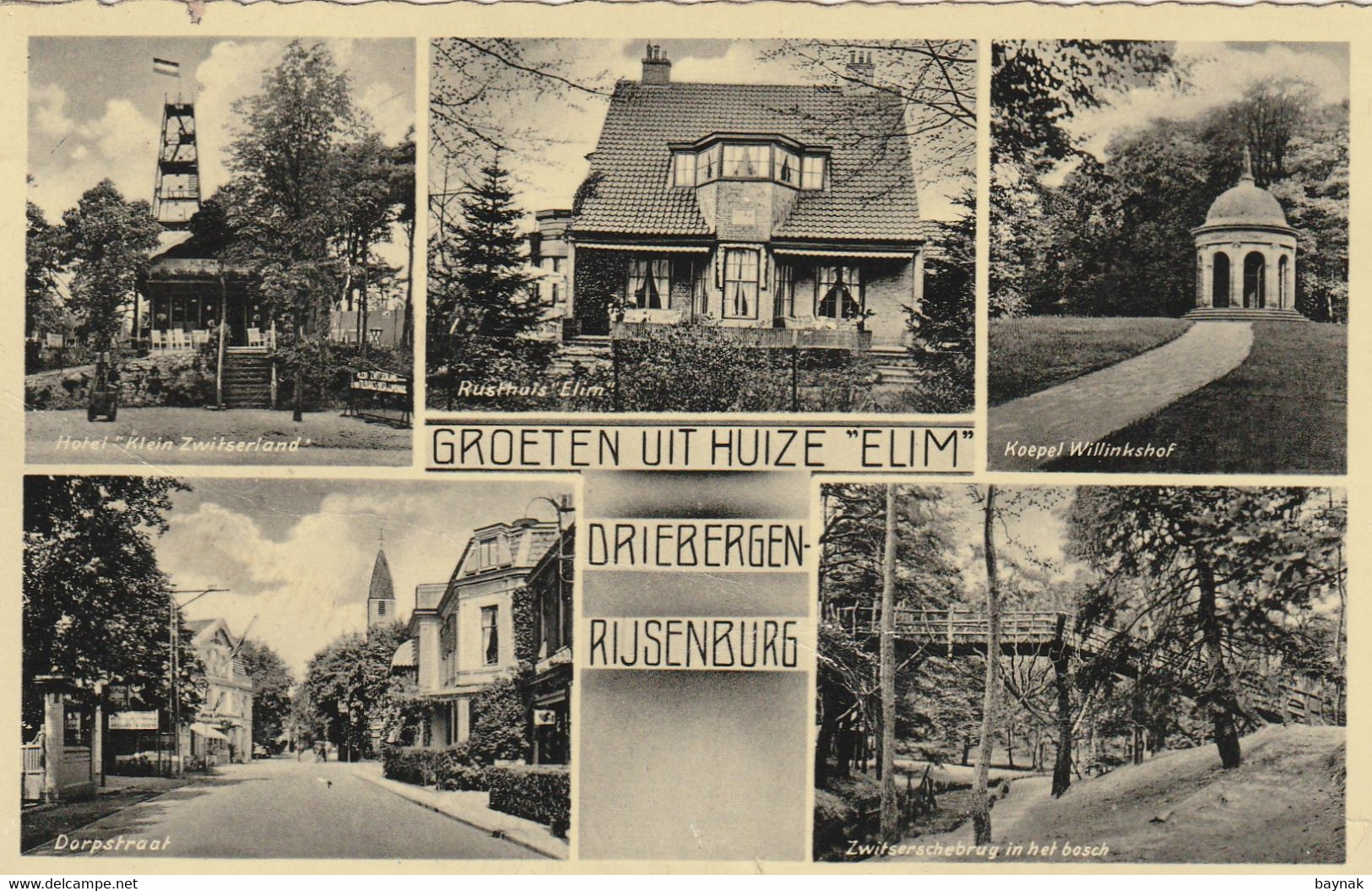 NL108  --  DRIEBERGEN - RIJSENBURG  --  GROETEN UIT HUIZE  ,, ELIM ,, - Driebergen – Rijsenburg