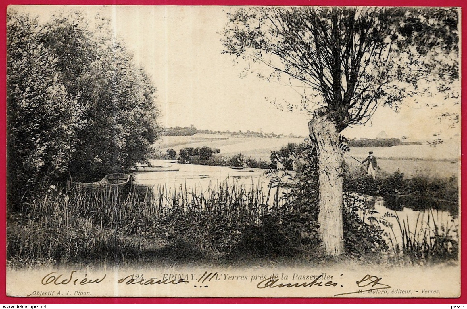 CPA 91 EPINAY (sous-SENART) Essonne - L'Yerres Près De La Passerelle ° M. Mulard éditeur - Epinay Sous Senart