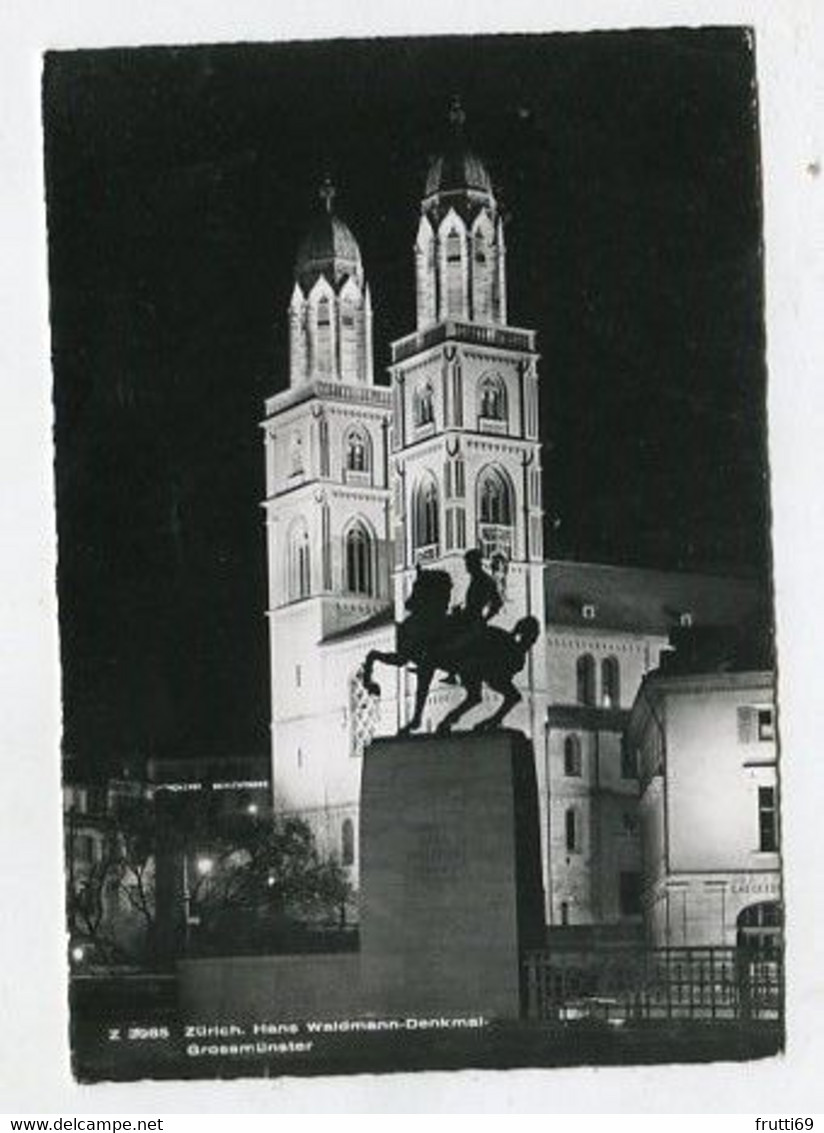 AK 088402 SWITZERLAND - Zürich - Hans Waldmann-Denkmal - Grossmünster - Wald