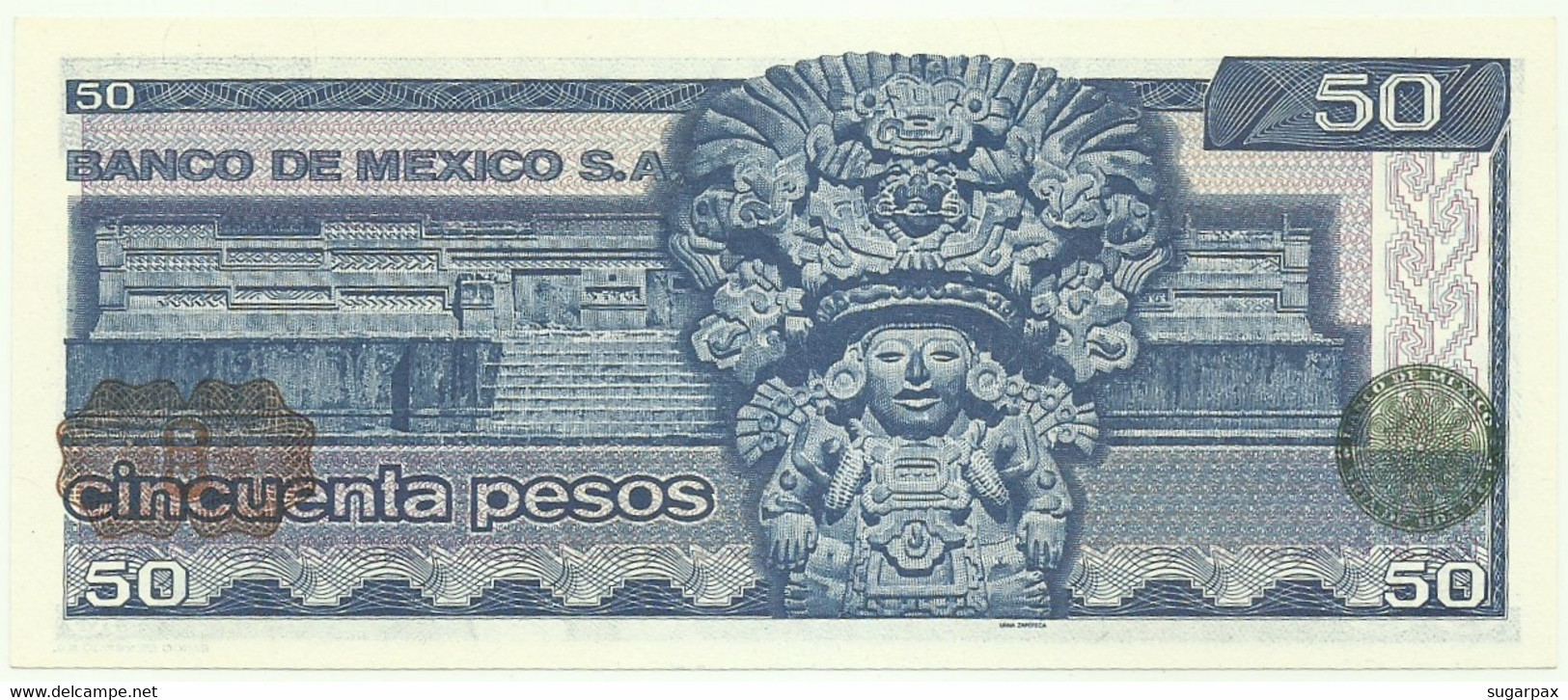 Mexico - 50 Pesos - 27.01.1981 - Pick 73 - Unc. - Série LH - Prefix Q - See Signature - Mexico