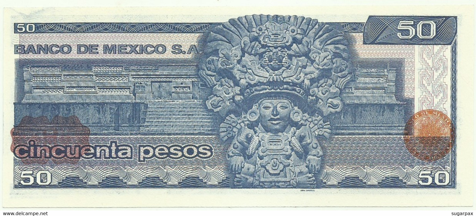 Mexico - 50 Pesos - 27.01.1981 - Pick 73 - Unc. - Série KP - Prefix U - Mexico