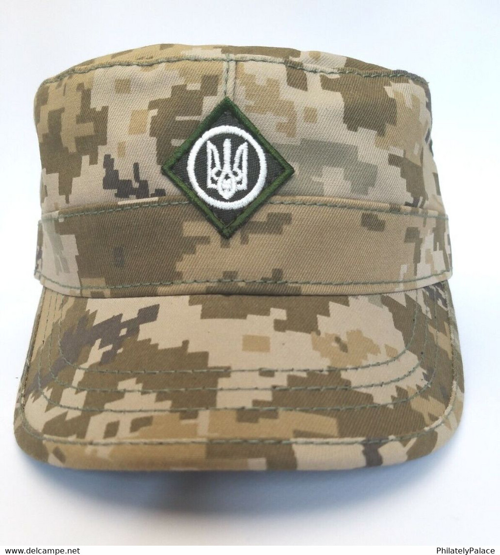 UKRAINE Ukrainian Military Army Uniform Camo Hat Cap Ukraine NEW Size 58 (**) Only 1 Avaliable - Casques & Coiffures