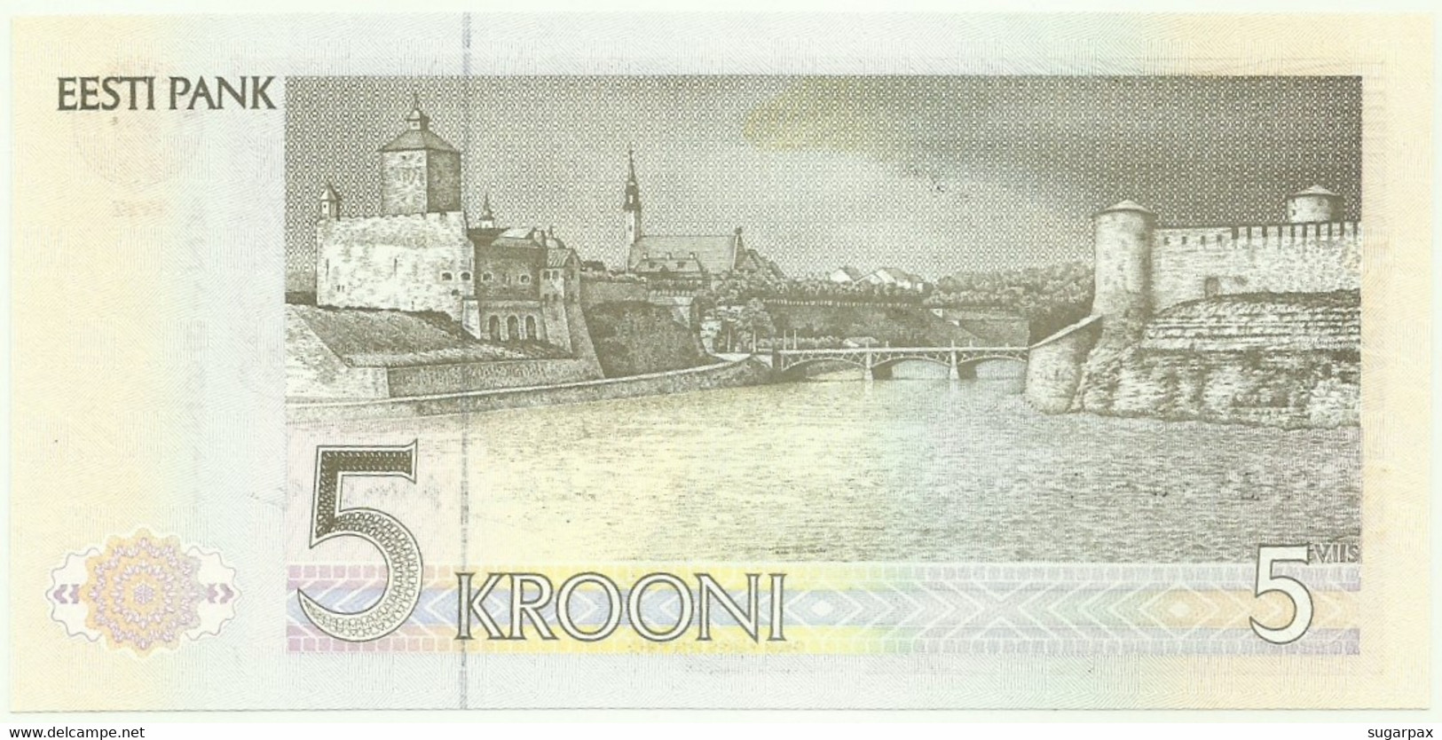 Estonia - 5 KroonI - 1992 ( 1994 ) - Pick 71.b - Unc. - Série AZ - Estonie