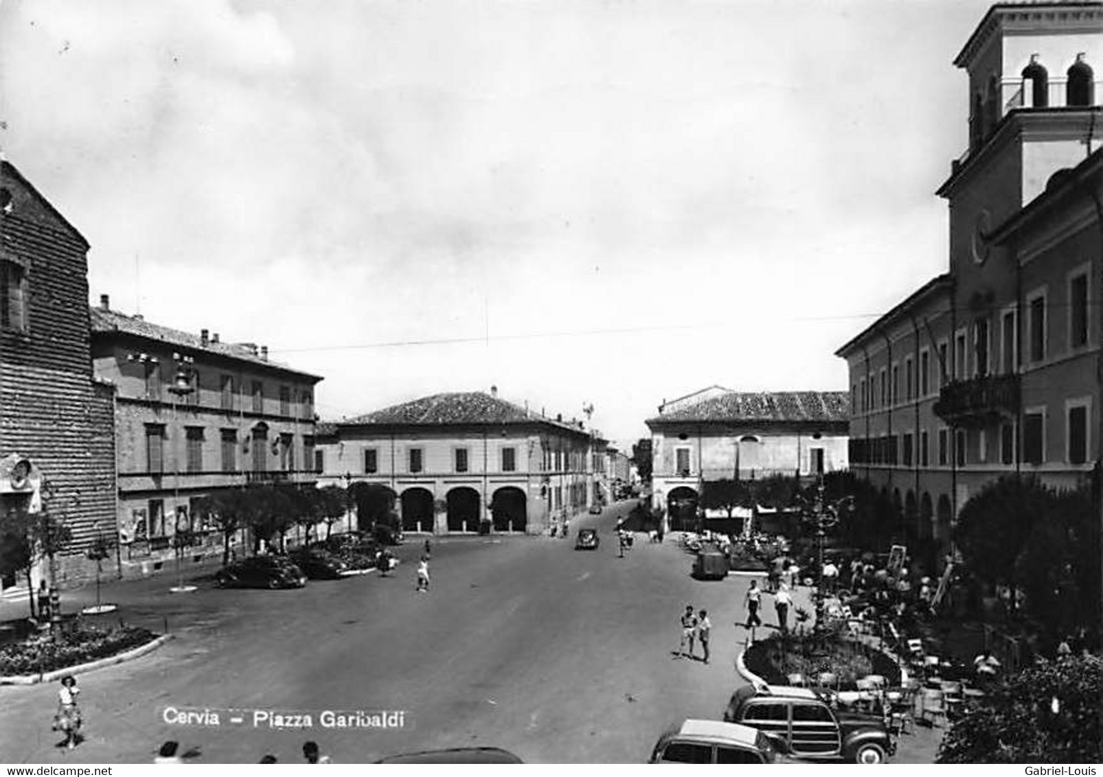 Cervia Plazza Garibaldi Oldtimer (10 X 15 Cm) - Ravenna