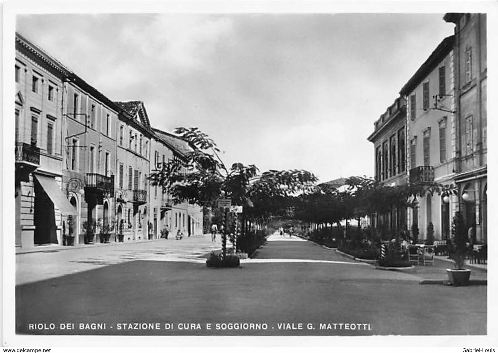 Riolo Dei Bagni Stazione Di Cura E Soggiorno Viale G. Matteotti  (10 X 15 Cm) - Ravenna