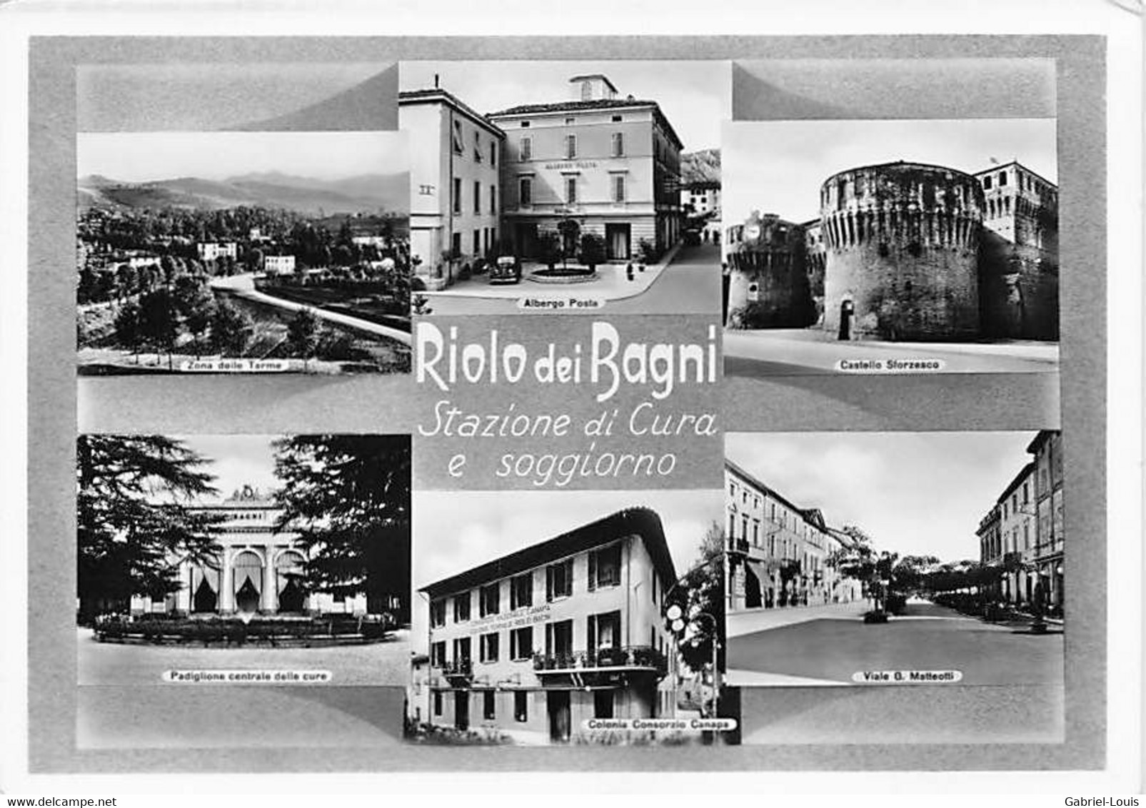 Riolo Dei Bagni Stazione Di Cura E Soggiorno  (10 X 15 Cm) - Ravenna