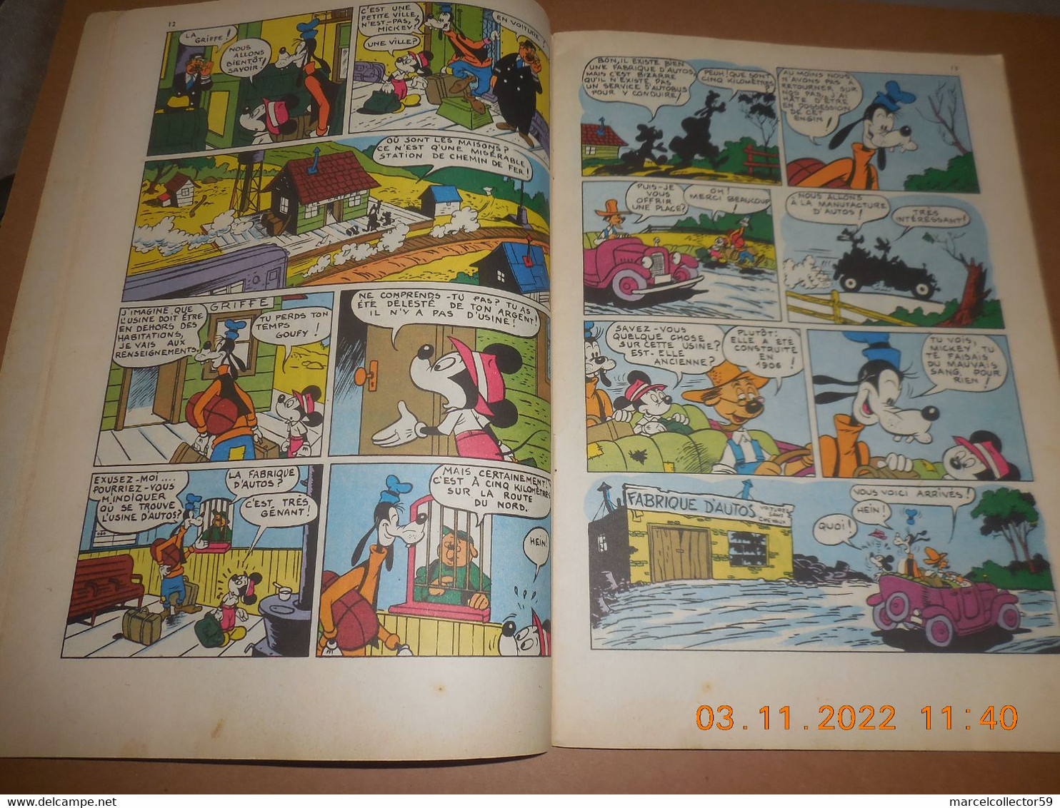 Mickey & Pluto Année 19?? Be - Andere & Zonder Classificatie