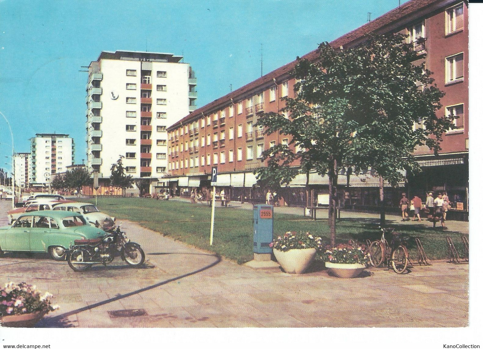 Eisenhüttenstadt, Leninallee, Gelaufen DDR 1970 - Eisenhüttenstadt