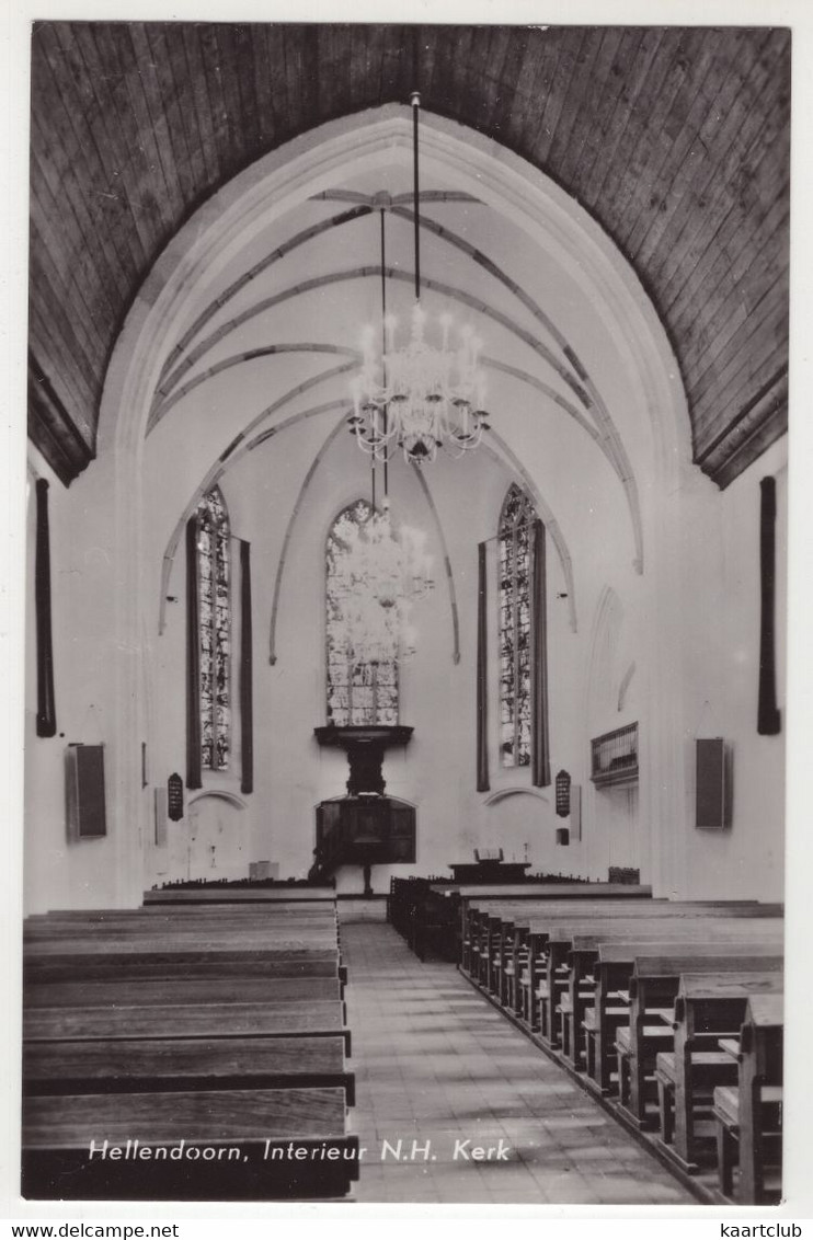 Hellendoorn, Interieur Ned. Herv. Kerk - (Overijssel, Nederland/Holland) - 1969 - Hellendoorn