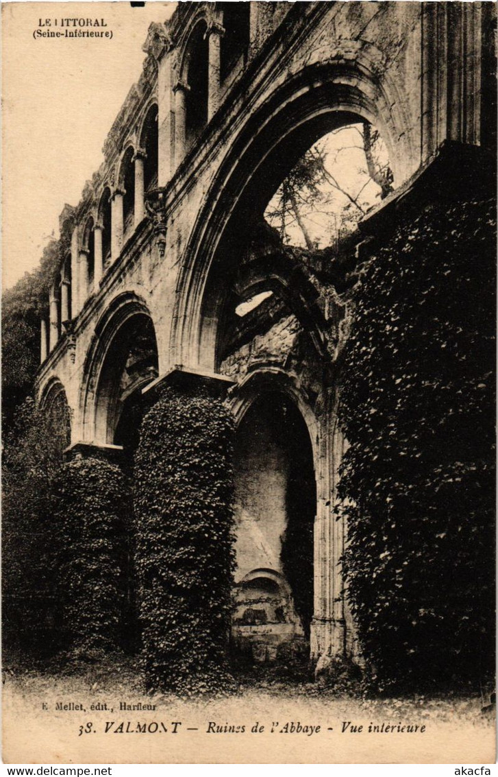 CPA VALMONT - Ruines De L'Abbaye - Vue Interieure (199556) - Valmont