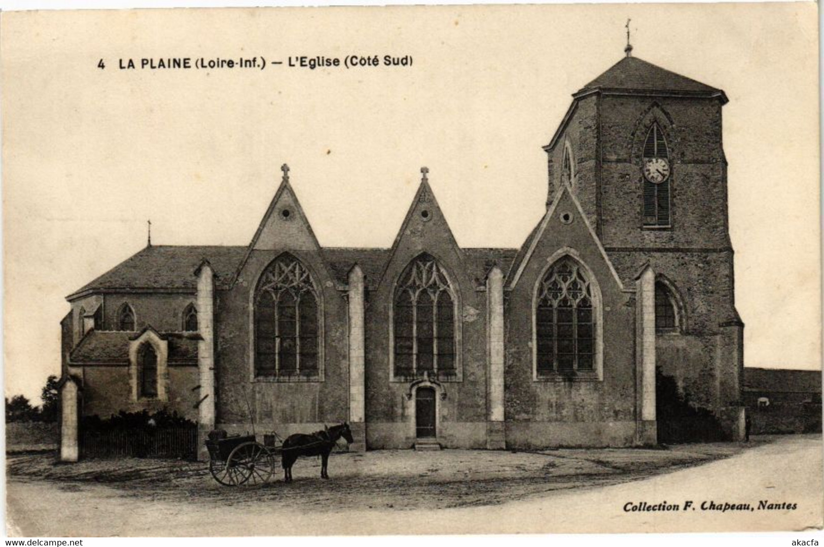 CPA LA PLAINE - L'Église (Cote Sud) (242517) - La-Plaine-sur-Mer