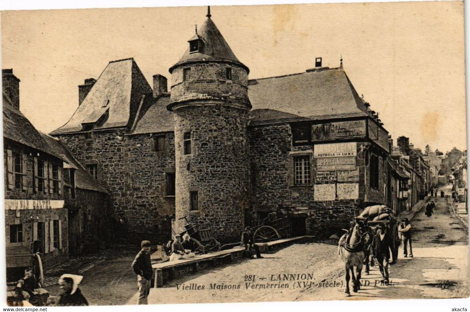 CPA LANNION - Vieilles Maisons Vermercien (XVI Siécle) (243181) - Lannion