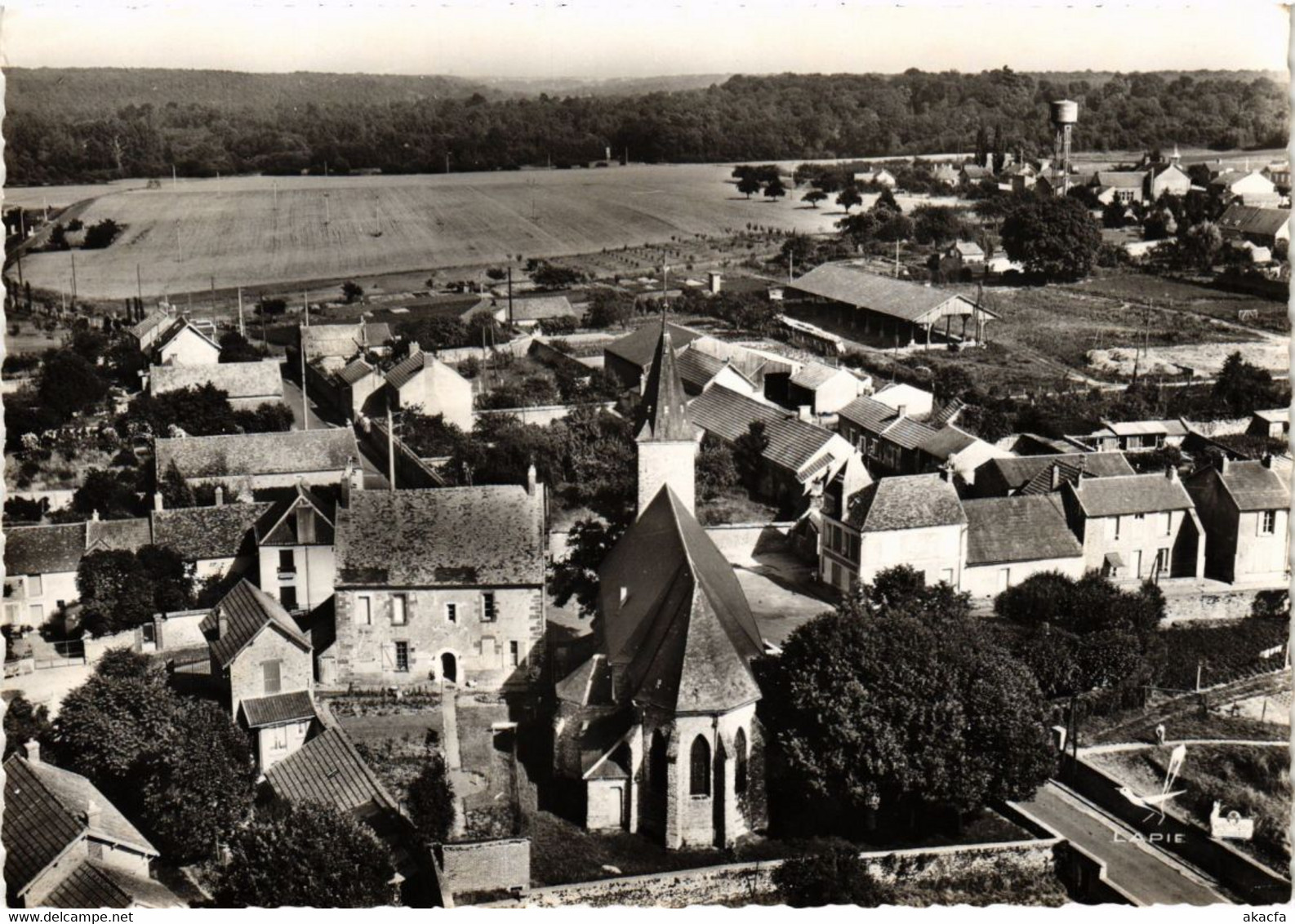 CPA En Avion Au-Dessus De - AUFFARGIS - L'Église (246971) - Auffargis