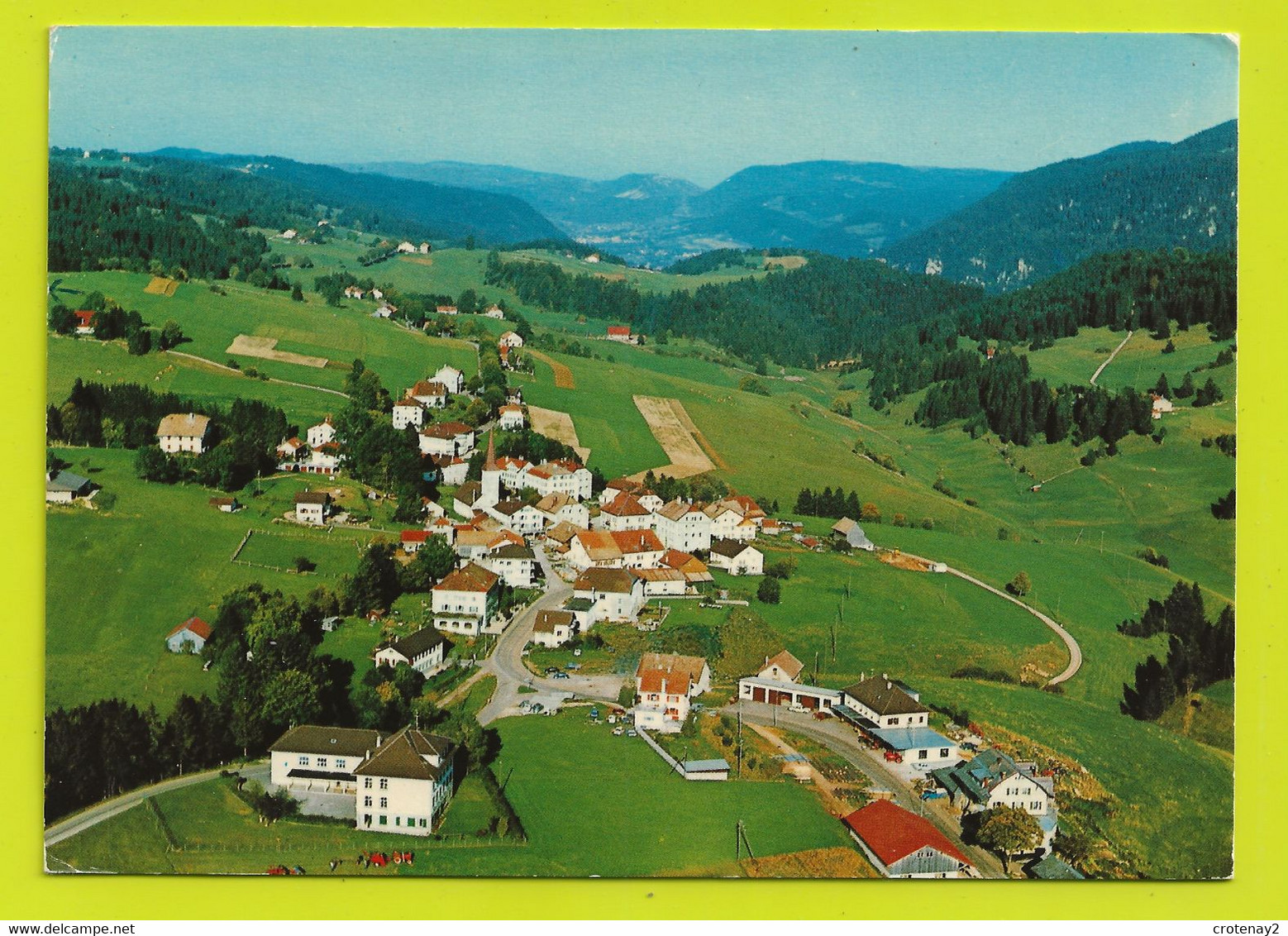 Neuchâtel LA CÔTE AUX FEES Vue Aérienne N°13324 Tracteur Engins Agricoles - La Côte-aux-Fées