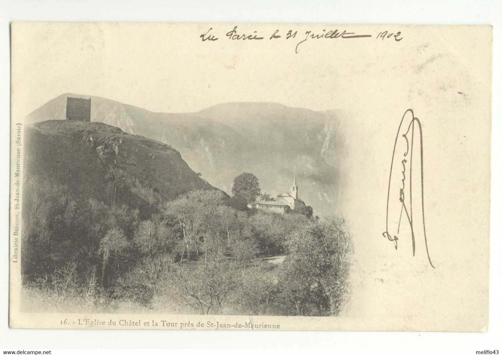 73/CPA 1900 - Eglise Du Chatel Et La Tour Près De St Jean De Maurienne - Saint Jean De Maurienne