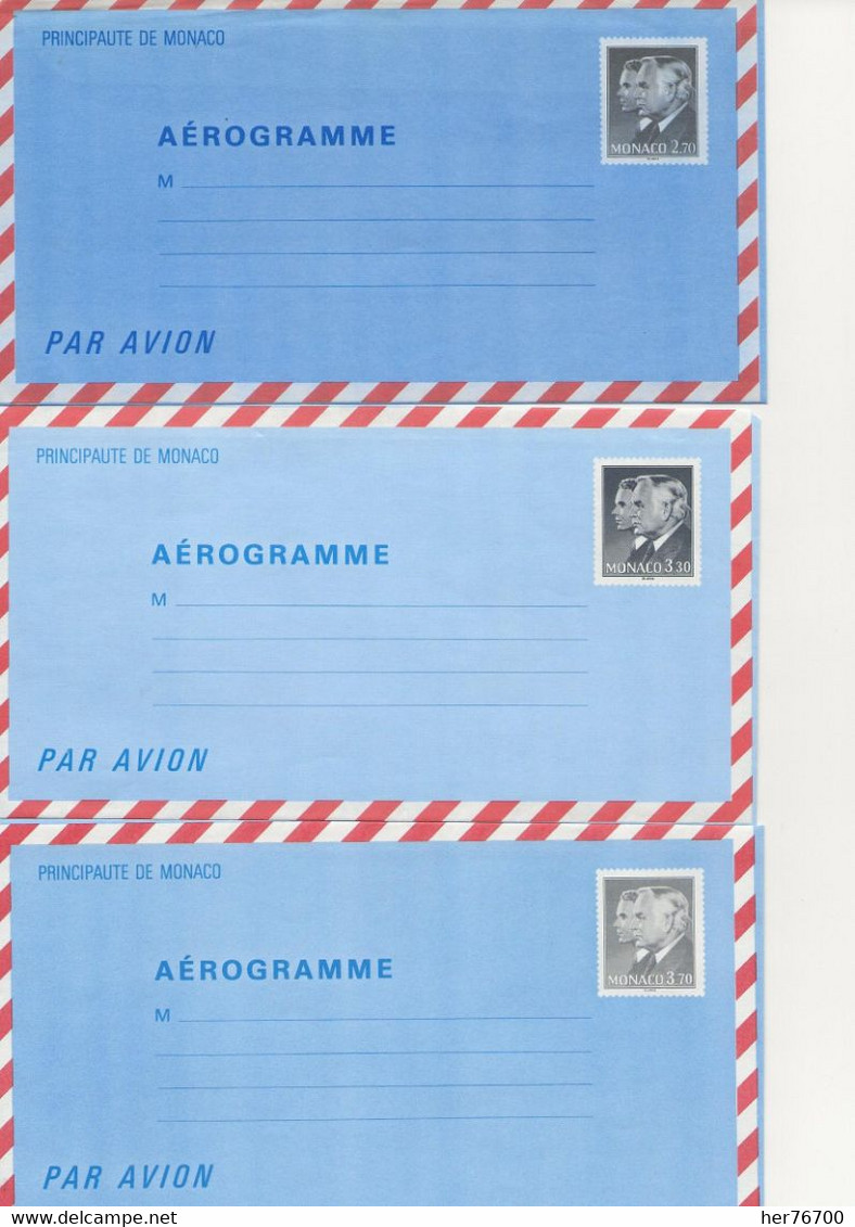 MONACO AEROGRAMMES 503  504  505  506  507 - Airmail