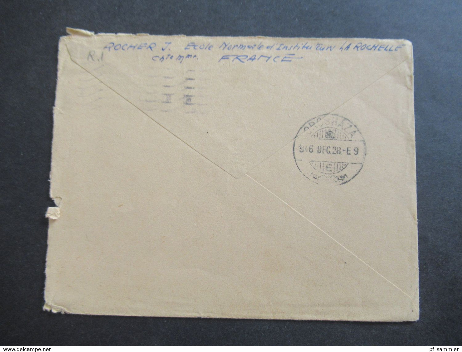 Frankreich Marianne MeF Stempel La Rochelle R.P. 17.12.1946 Auslandsbrief Nach Ungarn Oroshaza Mit Ank. Stempel - Lettres & Documents