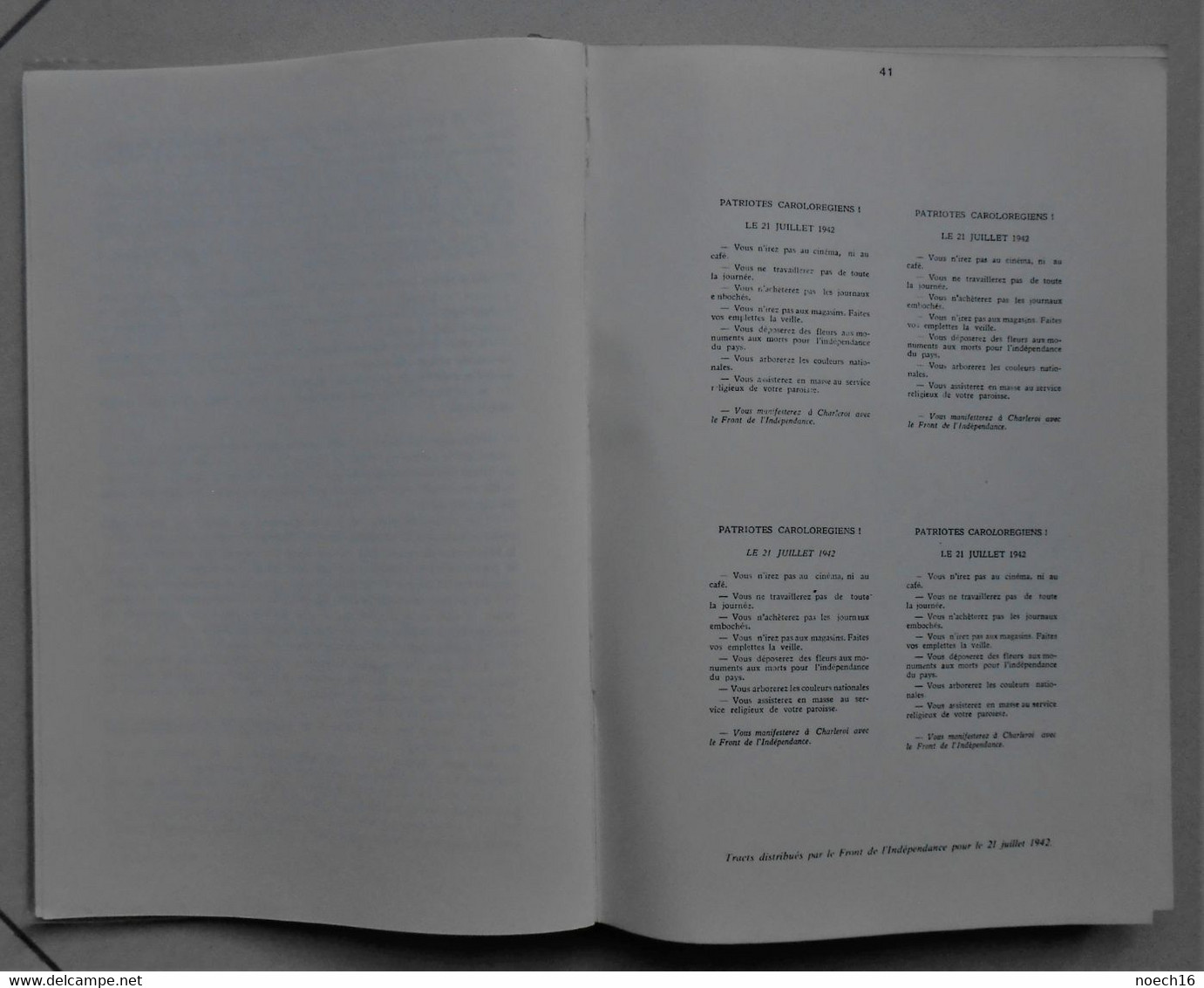 Livre - Il Y A Trente Ans - La Libération De Charleroi - André Neufort 1977 - Guerre 1939-45