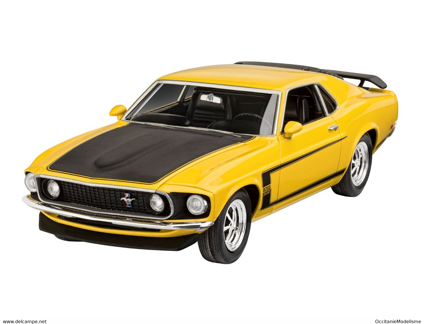 Revell - SET FORD MUSTANG BOSS 302 1969 + Peintures + Colle Maquette Kit Plastique Réf. 67025 Neuf 1/25 - Voitures