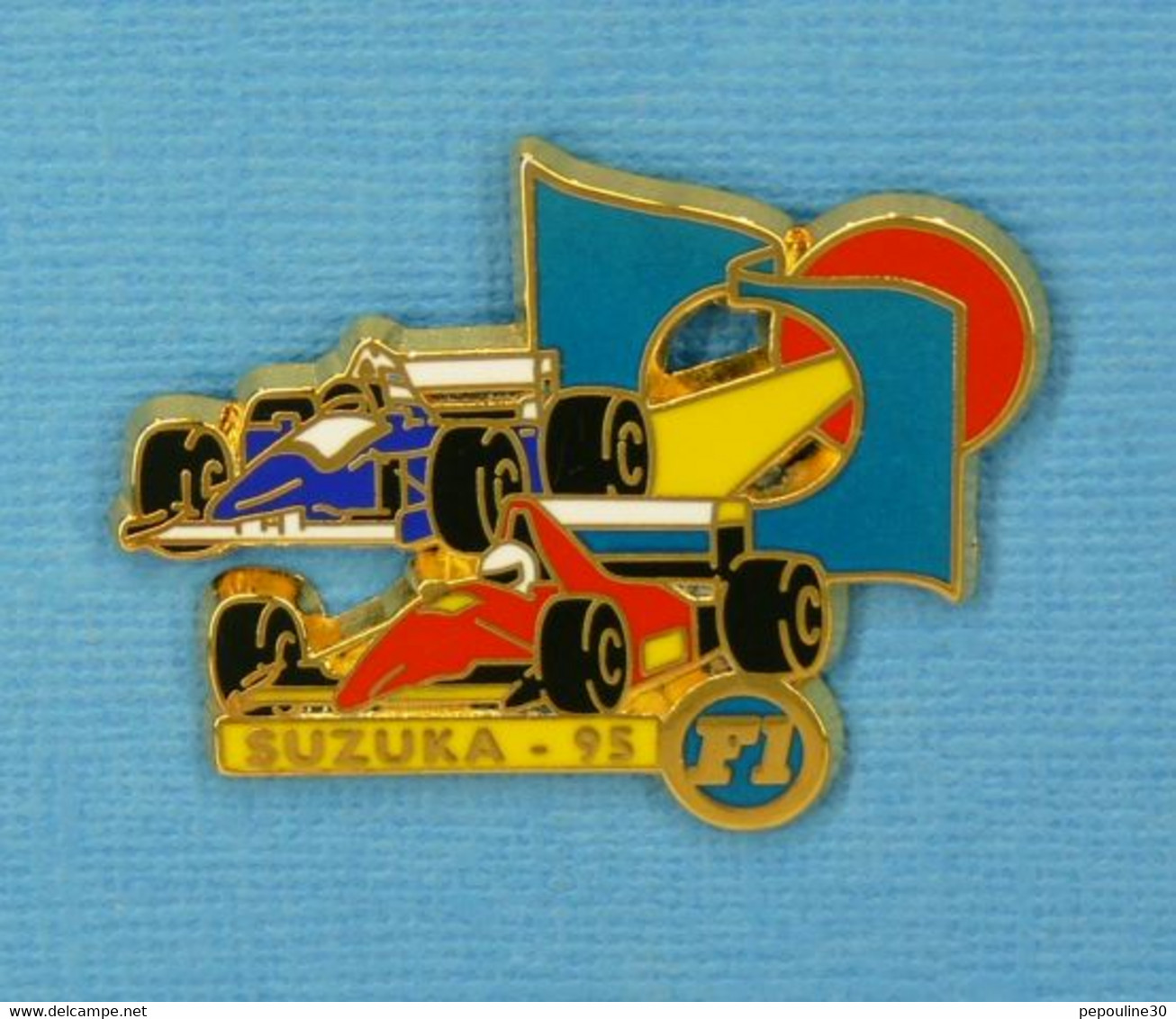 1 PIN'S //  ** F1 / " SUZUKA " GRAND PRIX DU JAPON '95 / WILLIAMS RENAULT / FERRARI ** . (JFG MIAMI) - F1