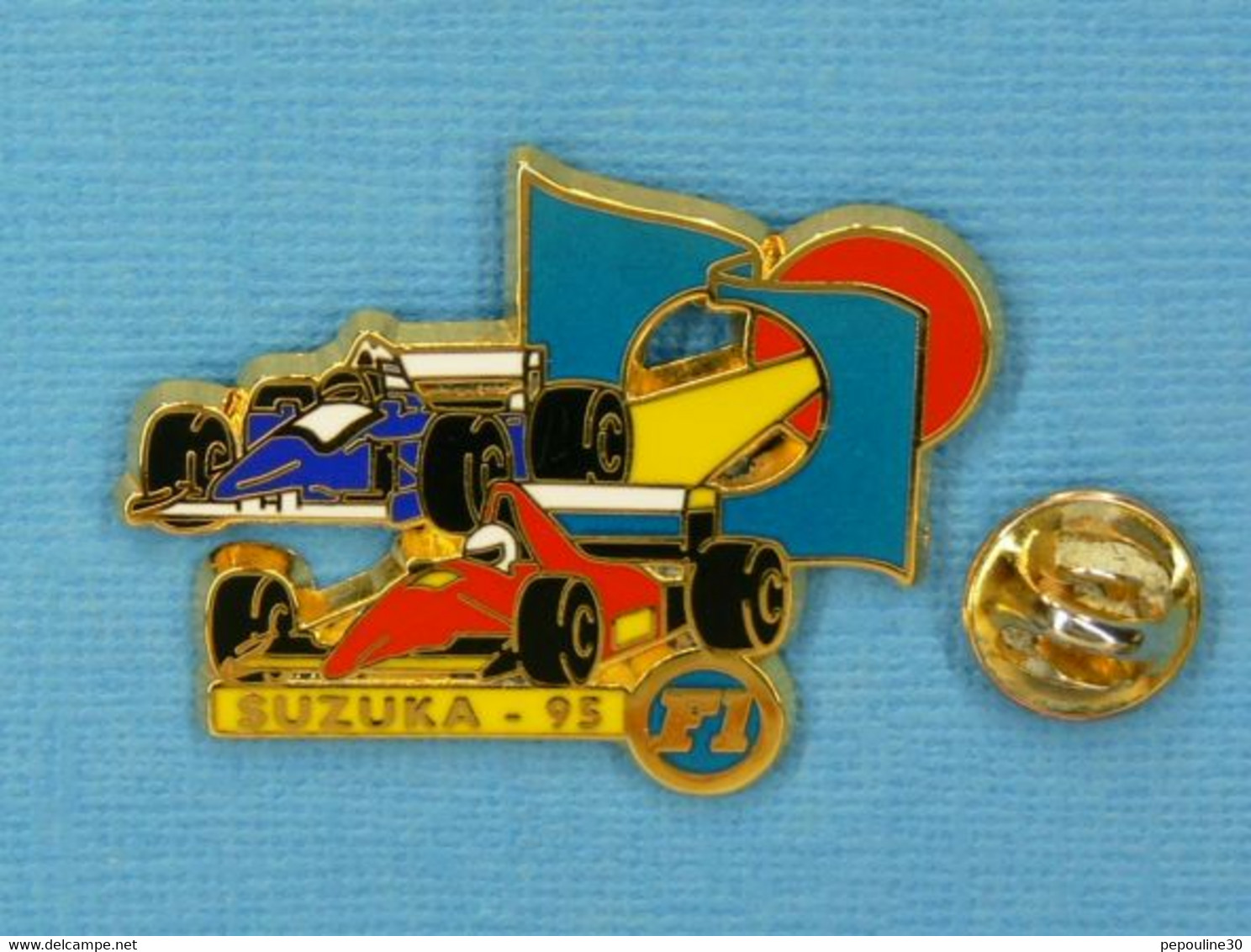 1 PIN'S //  ** F1 / " SUZUKA " GRAND PRIX DU JAPON '95 / WILLIAMS RENAULT / FERRARI ** . (JFG MIAMI) - F1