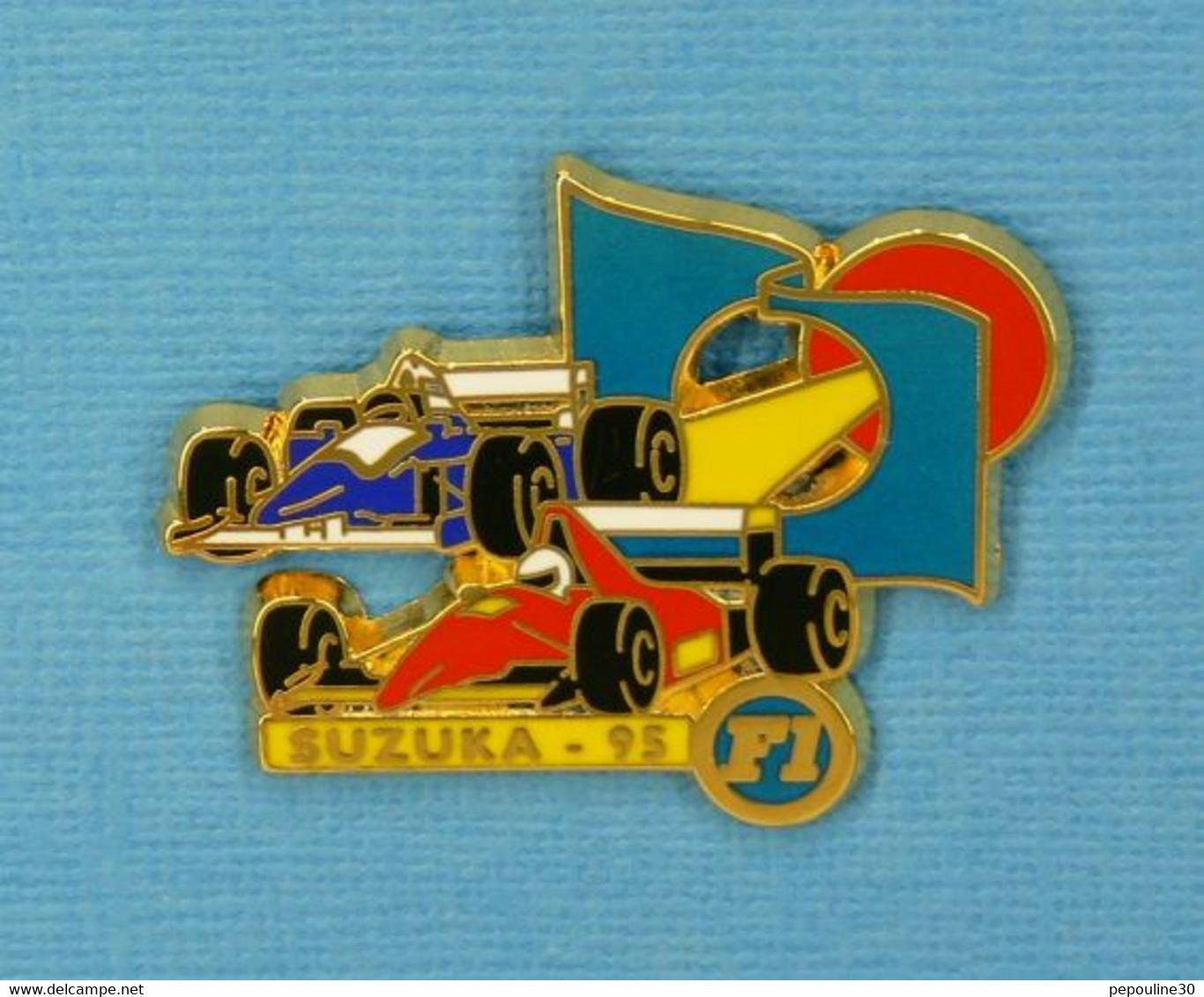 1 PIN'S //  ** F1 / " SUZUKA " GRAND PRIX DU JAPON '95 / WILLIAMS RENAULT / FERRARI ** . (JFG MIAMI) - F1