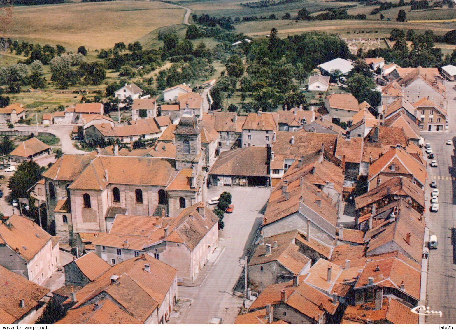 VAUVILLERS VUE AERIENNE L EGLISE - Vauvillers