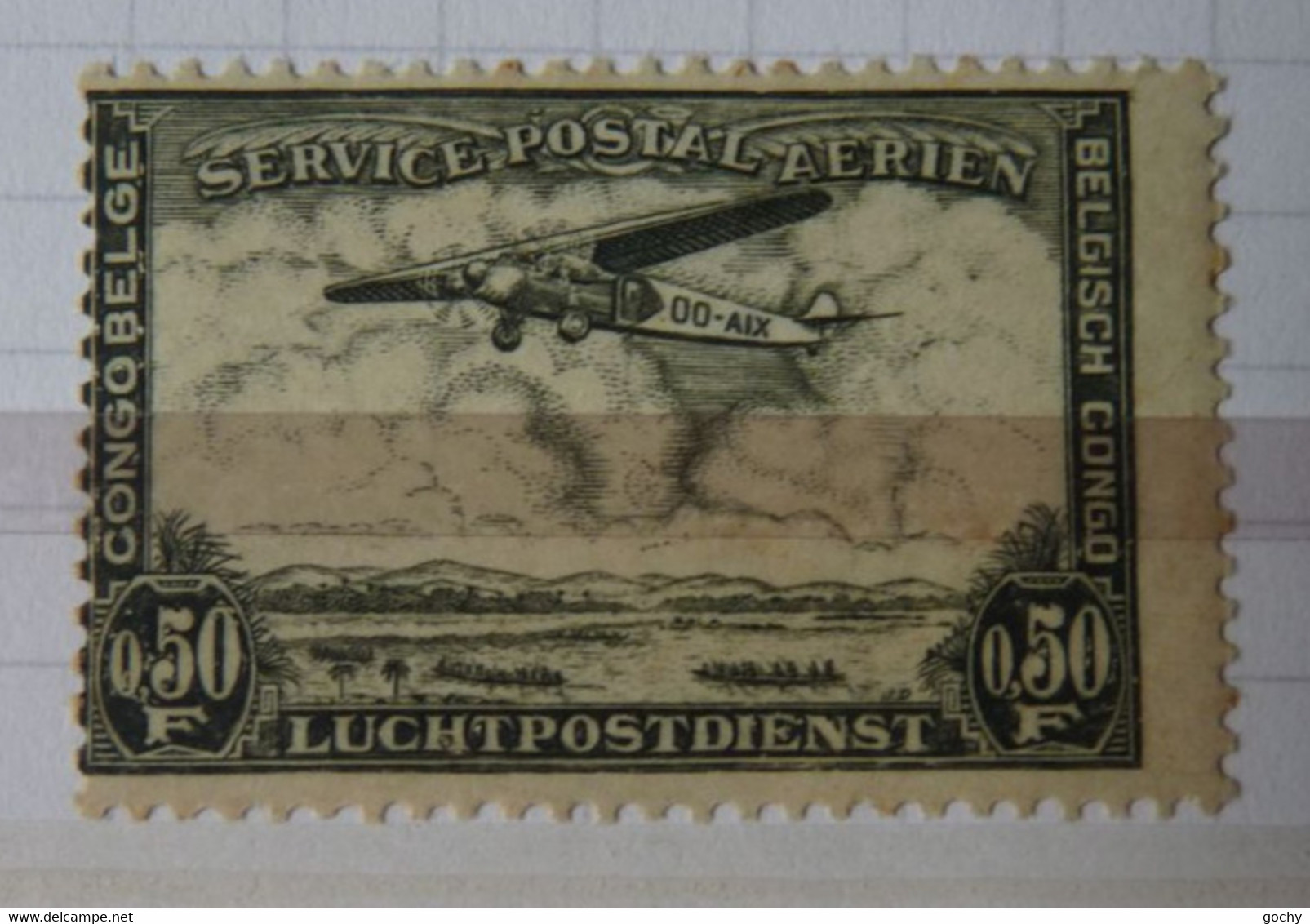 Belgian Congo Belge : 1934  - PA  N° 7a* + CP    Cat.= ??,00€ - Other & Unclassified