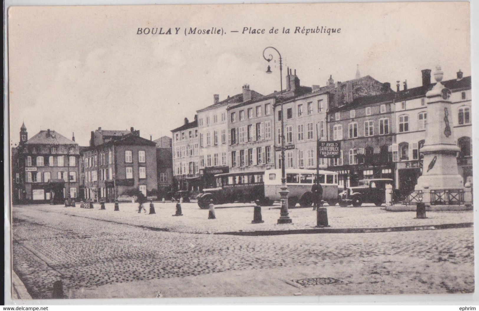 BOULAY (Moselle) - Place De La République Autobus - Boulay Moselle