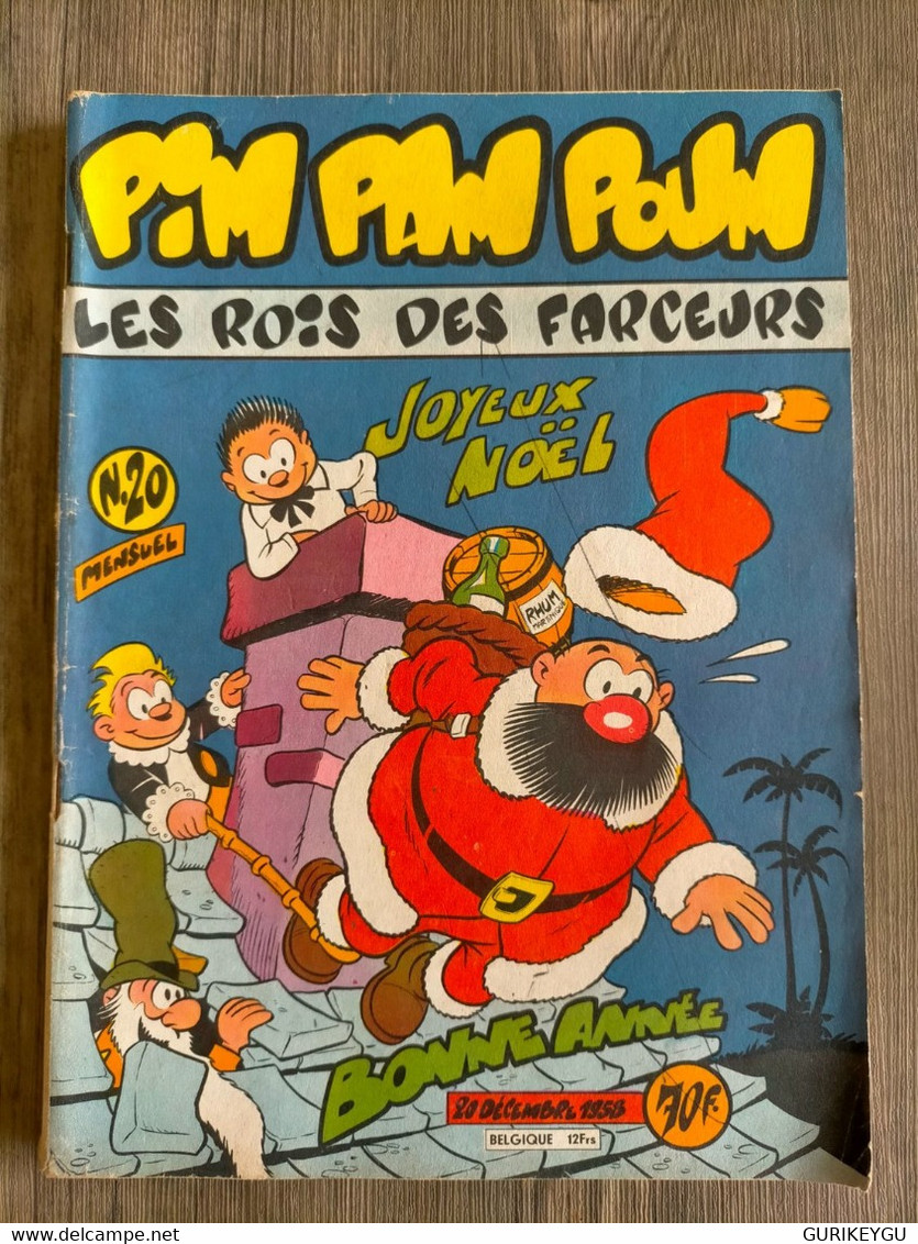 Superbe Et Très Rare Bd PIM PAM POUM N° 20 Joyeux Noel  LUG  20/12/1958 - Pim Pam Poum