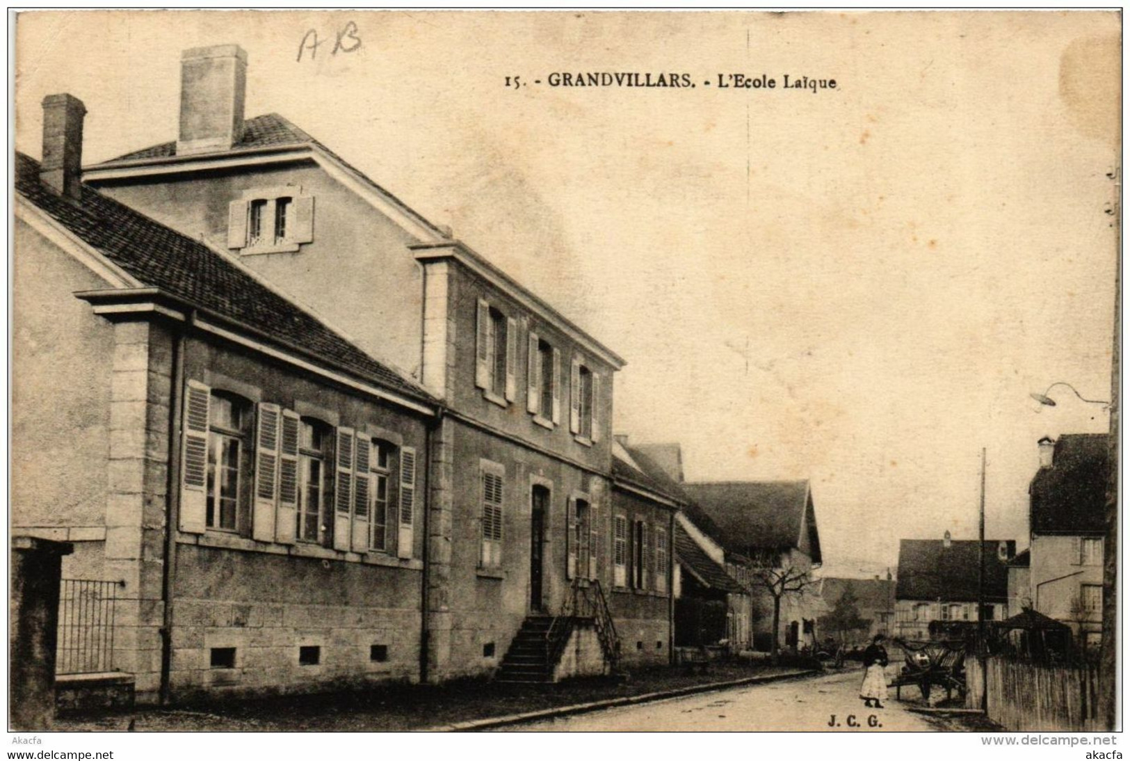 CPA GRANDVILLARS L'École Laique (722595) - Grandvillars