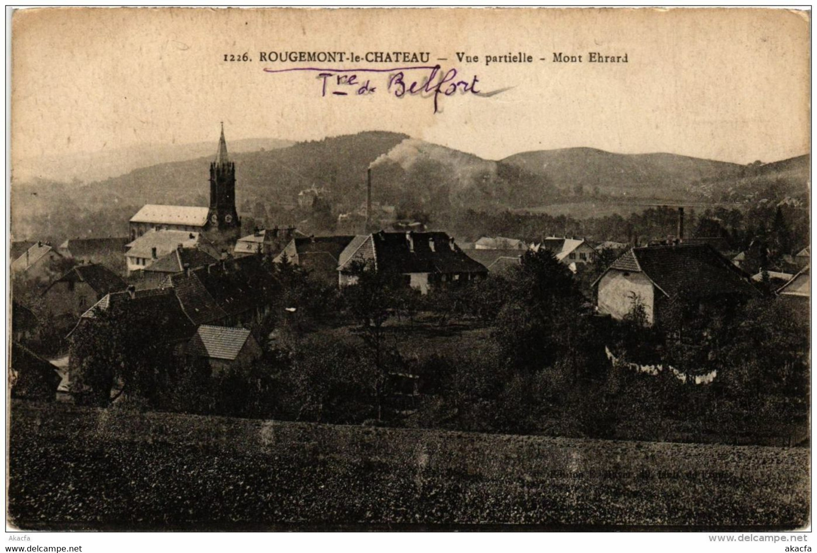 CPA ROUGEMONT-le-CHATEAU Vue Partielle Mont Ehrard (722604) - Rougemont-le-Château